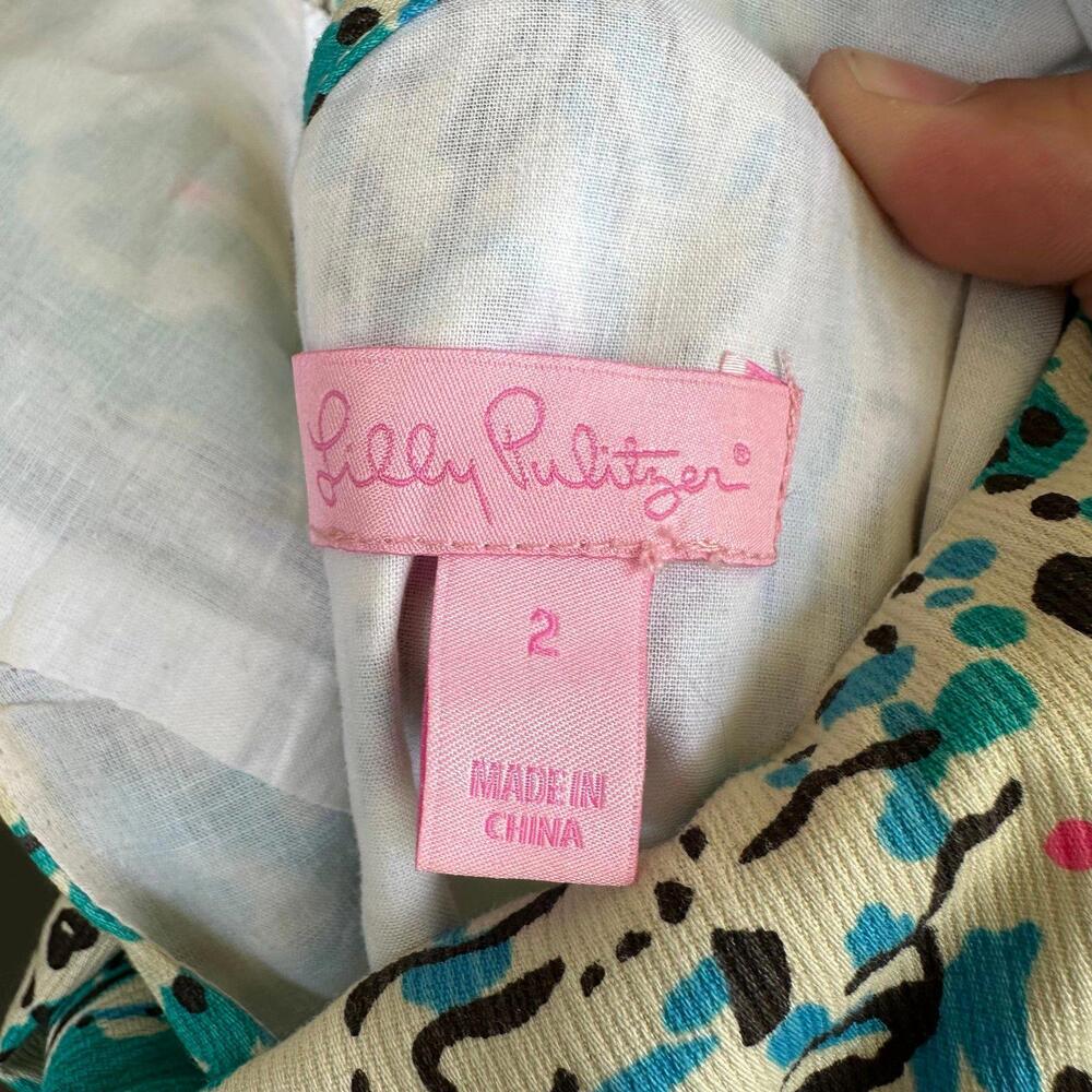 Lilly Pulitzer Ember Sea Oats Escapades Everglade Shift Dress 2 - Picture 4 of 5